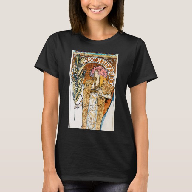 Alphonse Mucha Gismonda T-tröja Tee (Framsida)