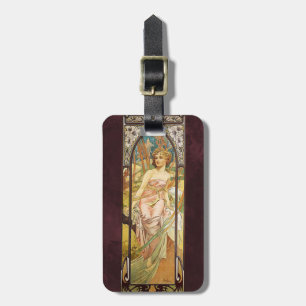 Alphonse Mucha, God morgon Awakening Bagagebricka