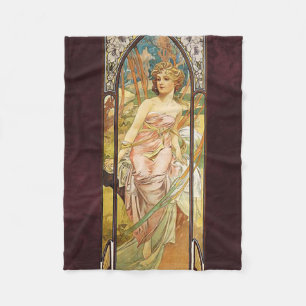 Alphonse Mucha, God morgon Awakening Fleecefilt