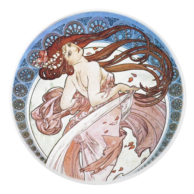 Alphonse Mucha Goddess Knopp (Framsidan)