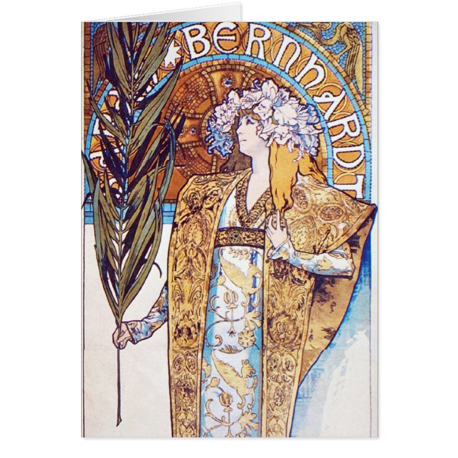 Alphonse Mucha Goddess OBS Kort (Framsidan)