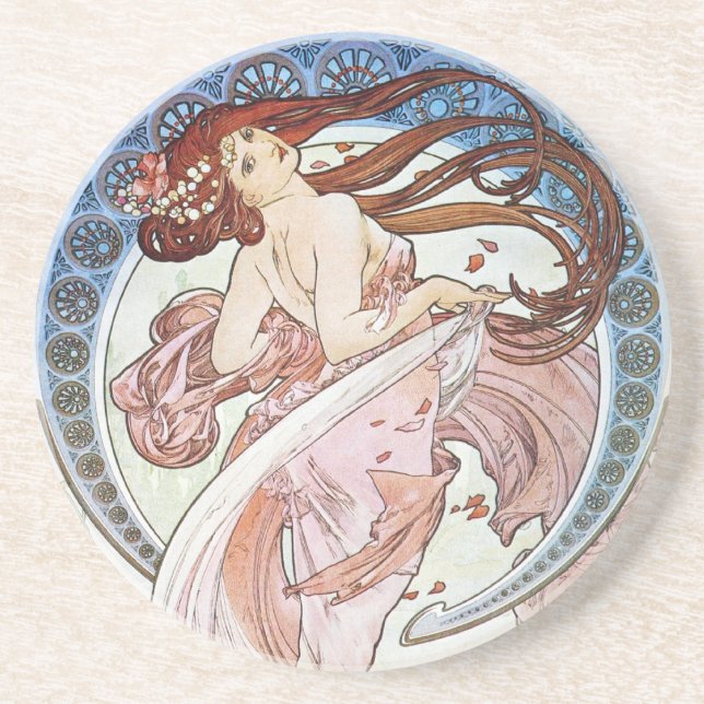 Alphonse Mucha Goddess Underlägg (Framsidan)