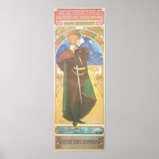 Alphonse Mucha. Hamlet 1899 Poster