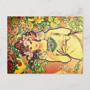 Alphonse Mucha Helg Vykort