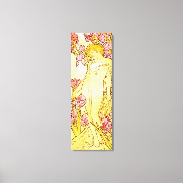 Alphonse Mucha Iris Canvas Poster (Framsida)