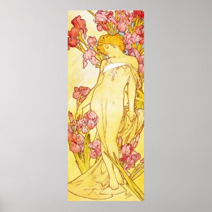 Alphonse Mucha Iris Poster
