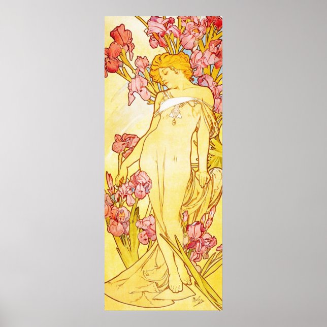 Alphonse Mucha Iris Poster (Framsidan)