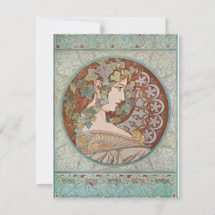 Alphonse Mucha - Ivy Tack Kort