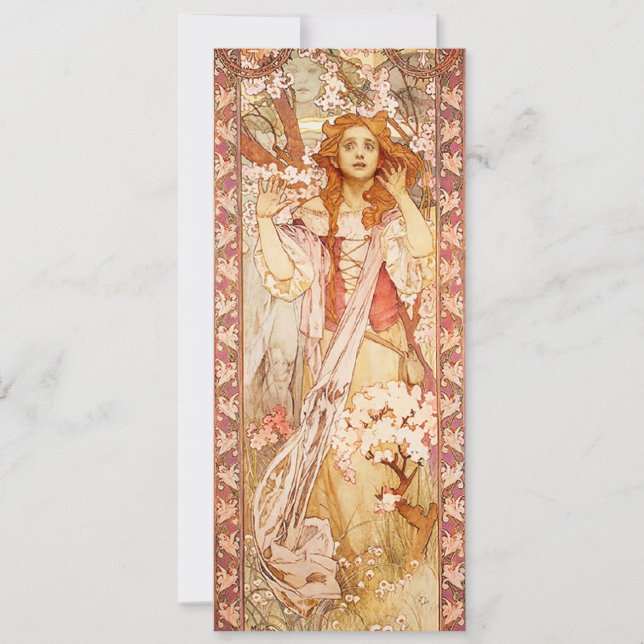 Alphonse Mucha Joan av båginbjudningar Inbjudningar (Framsida)