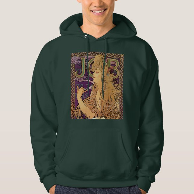 Alphonse Mucha , JOB パーカ Hoodie (Framsida)