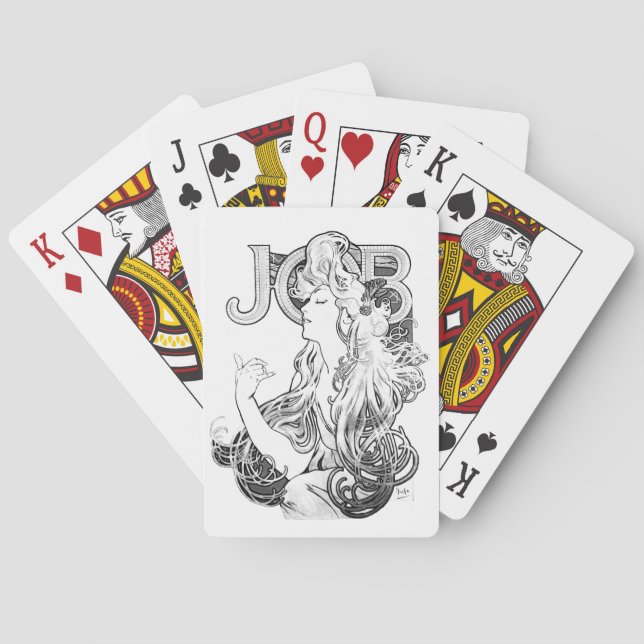 Alphonse Mucha JOB ISOGS Casinokort (Baksidan)