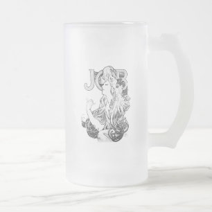 Alphonse Mucha JOB ISOGS Frostat Ölglas