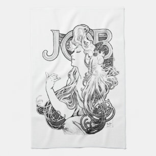Alphonse Mucha JOB ISOGS Kökshandduk