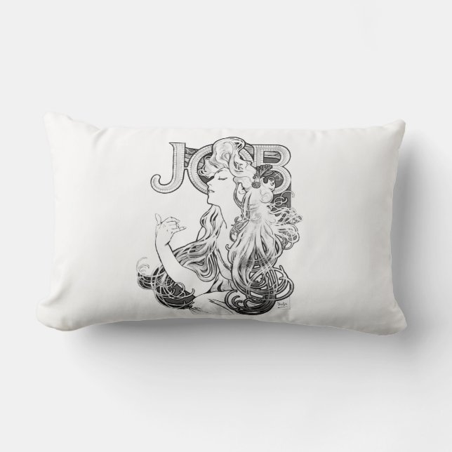 Alphonse Mucha JOB ISOGS Lumbarkudde (Framsida)