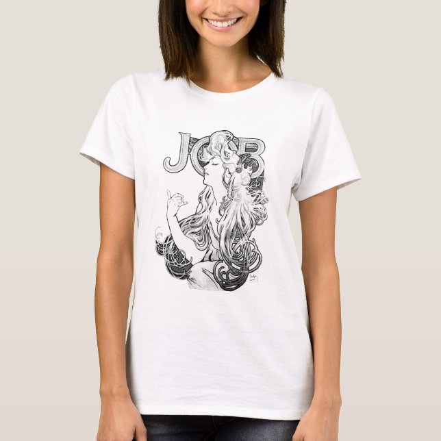 Alphonse Mucha JOB ISOGS T Shirt (Framsida)