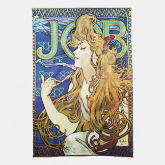 Alphonse Mucha JOB Kökshandduk