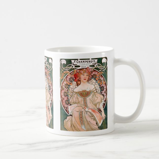 Alphonse Mucha Kaffemugg (Höger)