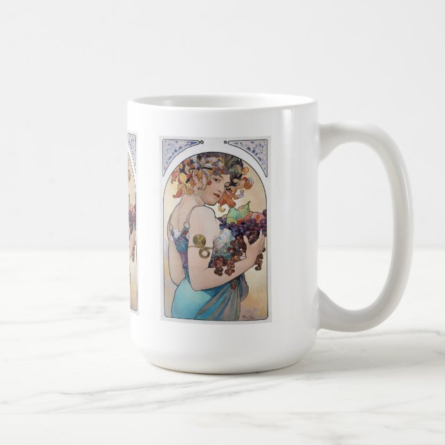 Alphonse Mucha Kaffemugg (Höger)