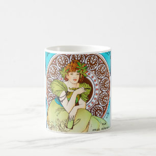 Alphonse Mucha Kaffemugg
