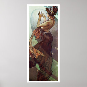 Alphonse Mucha. L 'Etoile Polaire/Pole Stjärna, Poster