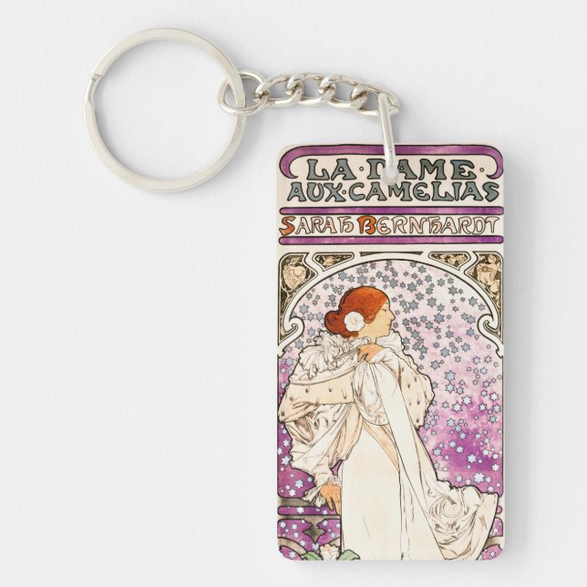 Alphonse Mucha La Dame 1896 Art nouveau Vintage (Framsidan)