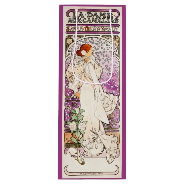 Alphonse Mucha La Dame 1896 Art nouveau Vintage (Framsidan)