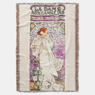 Alphonse Mucha La Dame 1896 Art nouveau Vintage Filt