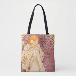 Alphonse Mucha La Dame Aux Camelias: Art Nouveau Tygkasse