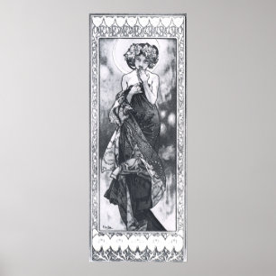 Alphonse Mucha. La Lune/Måne 1902 Poster