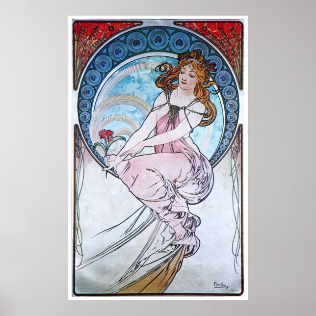 Alphonse Mucha. La Peinture/Painting, 1898 Poster (Framsidan)