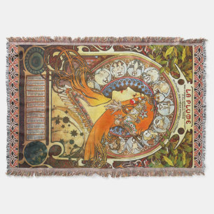 Alphonse Mucha La Plume Zodiac Art nouveau Vintage Mysfilt