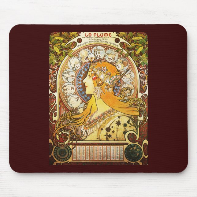 Alphonse Mucha La putsar Musmatta (Framsidan)