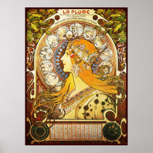 Alphonse Mucha La putsar Poster