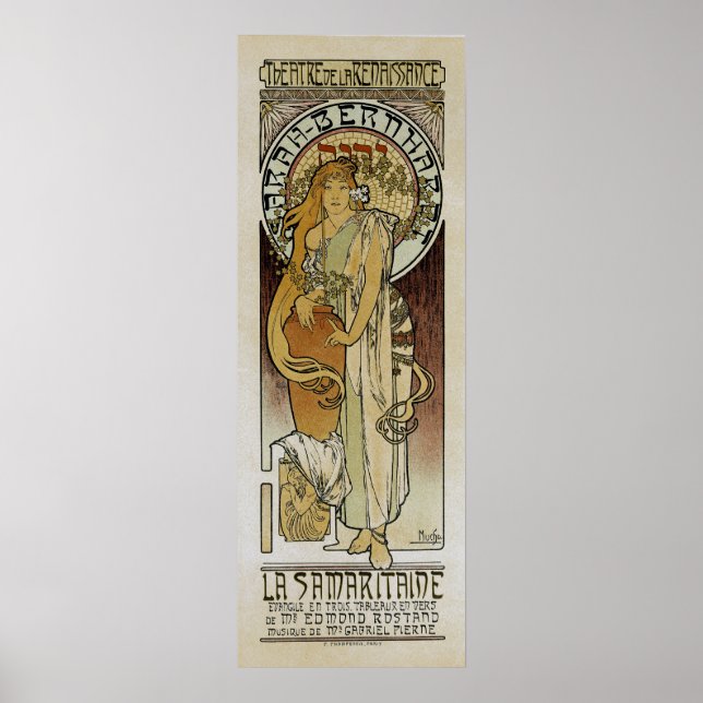 Alphonse Mucha ~ La Samaritaine Poster (Framsidan)