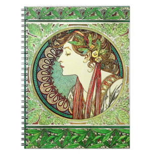 Alphonse Mucha lagraranteckningsbok Anteckningsbok