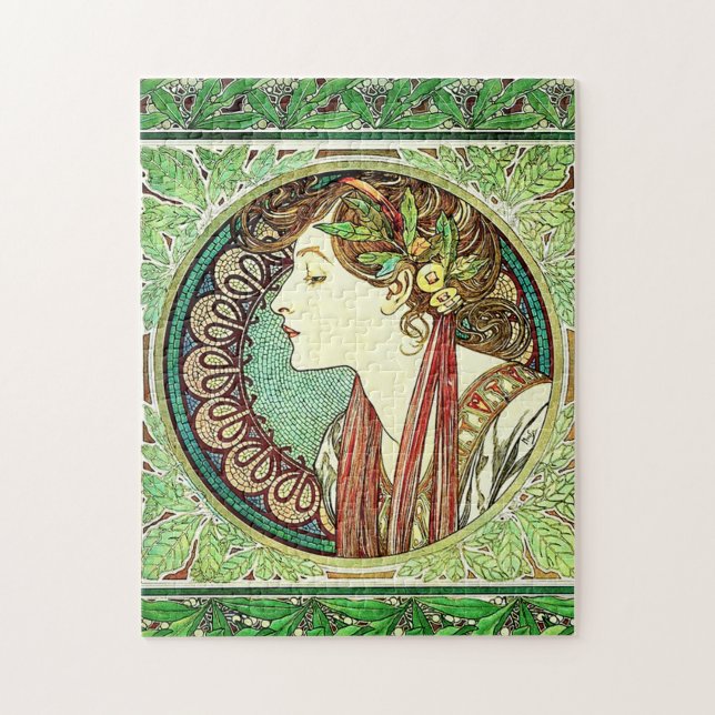 Alphonse Mucha lagrarpussel Pussel (Vertikal)