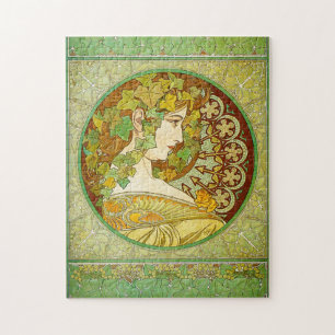 Alphonse Mucha lagrarpussel Pussel
