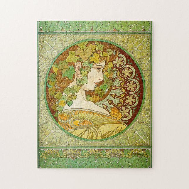 Alphonse Mucha lagrarpussel Pussel (Vertikal)