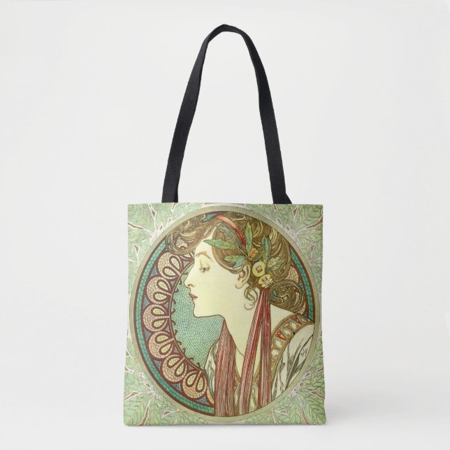 Alphonse Mucha Laurel GalleryHD Tygkasse (Framsida)