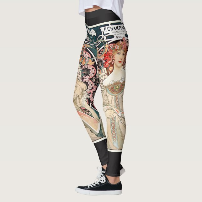 Alphonse Mucha Leggings (Vänster)