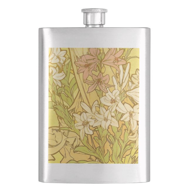 Alphonse Mucha Lily Blommönster: Art Nouveau  Fickplunta (Framsidan)