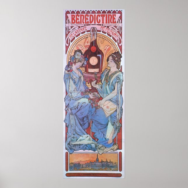 Alphonse Mucha. Lorenzaccio, 1896 Poster (Framsidan)