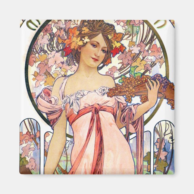 Alphonse Mucha Magnet (Framsidan)