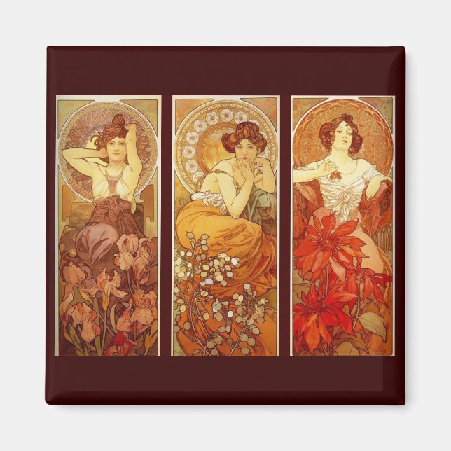 Alphonse Mucha Magnet (Framsidan)