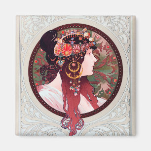 Alphonse Mucha Magnet