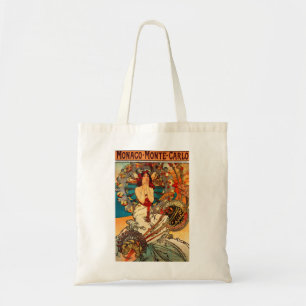 Alphonse Mucha Monaco Monte - den carlo totot Tygkasse