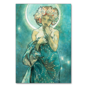 Alphonse Mucha Moonlight Clair De Lune Art nouveau Bordsnummer