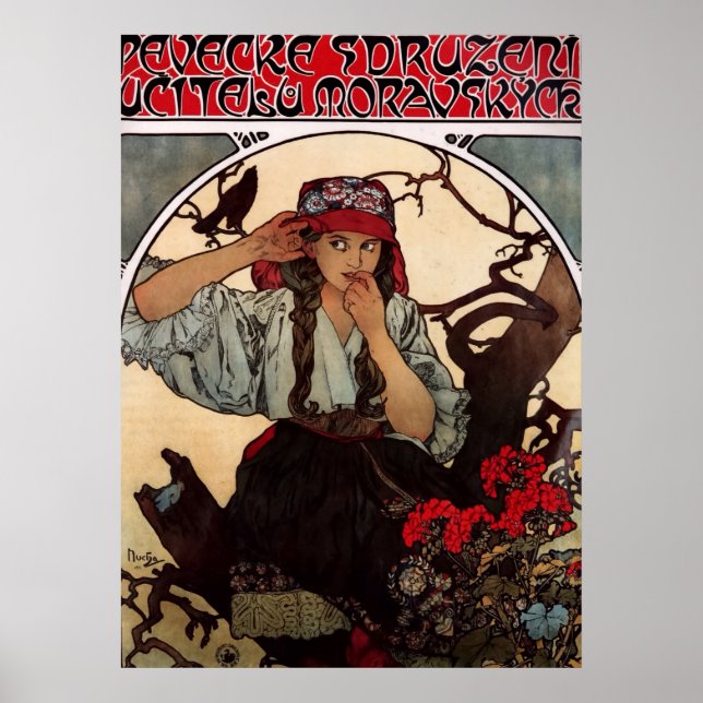 Alphonse Mucha Moravian Teacher's Choir GalleryHD Poster (Framsidan)