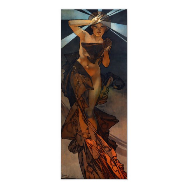 Alphonse Mucha MorgStar Skriv ut Fototryck (Framsidan)