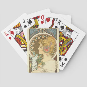 Alphonse Mucha Painting Casinokort
